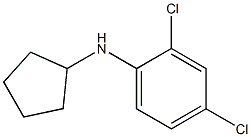 2,4-dichloro-N-cyclopentylaniline Struktur