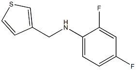 2,4-difluoro-N-(thiophen-3-ylmethyl)aniline Struktur