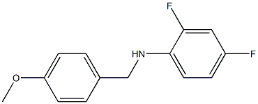 2,4-difluoro-N-[(4-methoxyphenyl)methyl]aniline Struktur