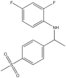 2,4-difluoro-N-[1-(4-methanesulfonylphenyl)ethyl]aniline Struktur