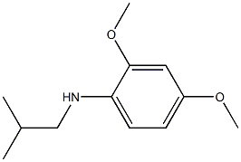 2,4-dimethoxy-N-(2-methylpropyl)aniline Struktur