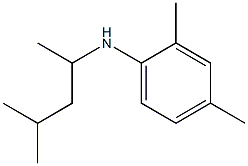 2,4-dimethyl-N-(4-methylpentan-2-yl)aniline Struktur