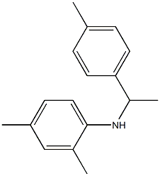 2,4-dimethyl-N-[1-(4-methylphenyl)ethyl]aniline Struktur