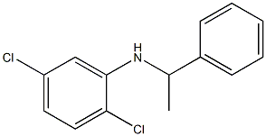 2,5-dichloro-N-(1-phenylethyl)aniline Struktur