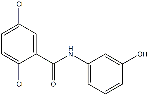 2,5-dichloro-N-(3-hydroxyphenyl)benzamide Struktur