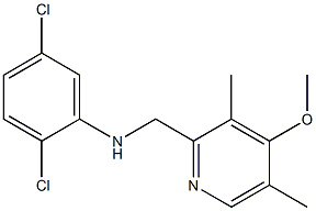 2,5-dichloro-N-[(4-methoxy-3,5-dimethylpyridin-2-yl)methyl]aniline Struktur