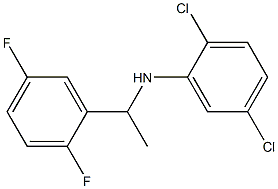 2,5-dichloro-N-[1-(2,5-difluorophenyl)ethyl]aniline Struktur