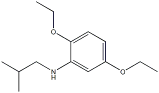 2,5-diethoxy-N-(2-methylpropyl)aniline Struktur