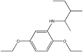 2,5-diethoxy-N-(3-methylpentan-2-yl)aniline Struktur