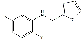 2,5-difluoro-N-(furan-2-ylmethyl)aniline Struktur