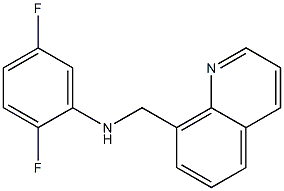 2,5-difluoro-N-(quinolin-8-ylmethyl)aniline Struktur