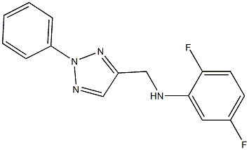 2,5-difluoro-N-[(2-phenyl-2H-1,2,3-triazol-4-yl)methyl]aniline Struktur