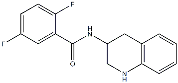 2,5-difluoro-N-1,2,3,4-tetrahydroquinolin-3-ylbenzamide Struktur