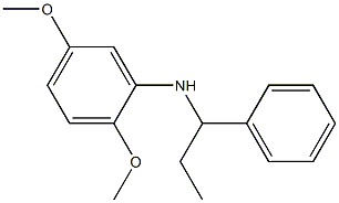 2,5-dimethoxy-N-(1-phenylpropyl)aniline Struktur