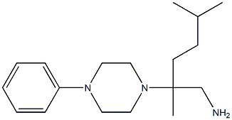 2,5-dimethyl-2-(4-phenylpiperazin-1-yl)hexan-1-amine Struktur