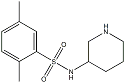 2,5-dimethyl-N-(piperidin-3-yl)benzene-1-sulfonamide Struktur