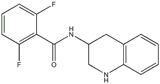 2,6-difluoro-N-(1,2,3,4-tetrahydroquinolin-3-yl)benzamide Struktur