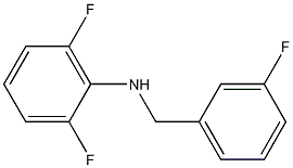 2,6-difluoro-N-[(3-fluorophenyl)methyl]aniline Struktur