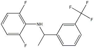 2,6-difluoro-N-{1-[3-(trifluoromethyl)phenyl]ethyl}aniline Struktur