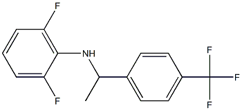 2,6-difluoro-N-{1-[4-(trifluoromethyl)phenyl]ethyl}aniline Struktur