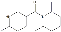 2,6-dimethyl-1-[(6-methylpiperidin-3-yl)carbonyl]piperidine Struktur