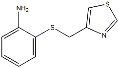 2-[(1,3-thiazol-4-ylmethyl)sulfanyl]aniline Struktur