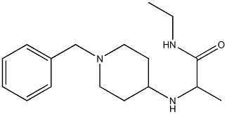 2-[(1-benzylpiperidin-4-yl)amino]-N-ethylpropanamide Struktur