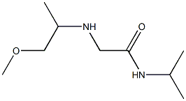 2-[(1-methoxypropan-2-yl)amino]-N-(propan-2-yl)acetamide Struktur