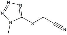 2-[(1-methyl-1H-1,2,3,4-tetrazol-5-yl)sulfanyl]acetonitrile Struktur