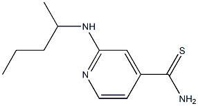 2-[(1-methylbutyl)amino]pyridine-4-carbothioamide Struktur