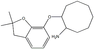 2-[(2,2-dimethyl-2,3-dihydro-1-benzofuran-7-yl)oxy]cyclooctan-1-amine Struktur