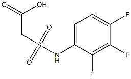 2-[(2,3,4-trifluorophenyl)sulfamoyl]acetic acid Struktur