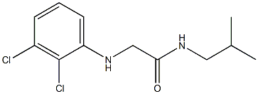 2-[(2,3-dichlorophenyl)amino]-N-(2-methylpropyl)acetamide Struktur