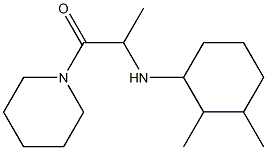 2-[(2,3-dimethylcyclohexyl)amino]-1-(piperidin-1-yl)propan-1-one Struktur