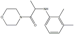 2-[(2,3-dimethylphenyl)amino]-1-(morpholin-4-yl)propan-1-one Struktur