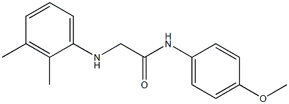 2-[(2,3-dimethylphenyl)amino]-N-(4-methoxyphenyl)acetamide Struktur