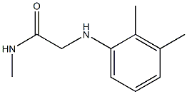 2-[(2,3-dimethylphenyl)amino]-N-methylacetamide Struktur