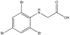 2-[(2,4,6-tribromophenyl)amino]acetic acid Struktur