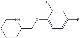 2-[(2,4-difluorophenoxy)methyl]piperidine Struktur