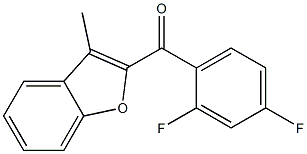 2-[(2,4-difluorophenyl)carbonyl]-3-methyl-1-benzofuran Struktur