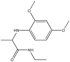 2-[(2,4-dimethoxyphenyl)amino]-N-ethylpropanamide Struktur