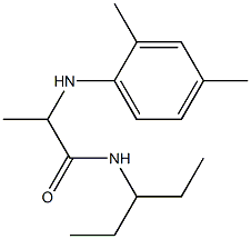 2-[(2,4-dimethylphenyl)amino]-N-(pentan-3-yl)propanamide Struktur