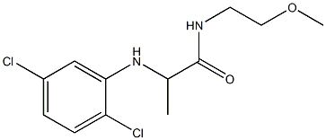 2-[(2,5-dichlorophenyl)amino]-N-(2-methoxyethyl)propanamide Struktur