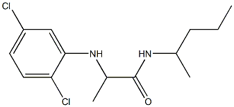 2-[(2,5-dichlorophenyl)amino]-N-(pentan-2-yl)propanamide Struktur