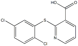 2-[(2,5-dichlorophenyl)sulfanyl]pyridine-3-carboxylic acid Struktur