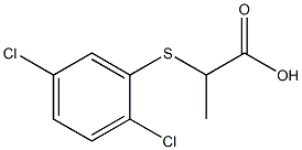 2-[(2,5-dichlorophenyl)thio]propanoic acid Struktur