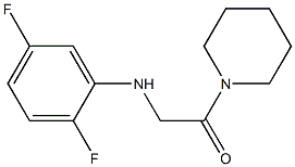 2-[(2,5-difluorophenyl)amino]-1-(piperidin-1-yl)ethan-1-one Struktur