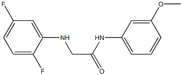 2-[(2,5-difluorophenyl)amino]-N-(3-methoxyphenyl)acetamide Struktur