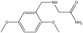 2-[(2,5-dimethoxybenzyl)amino]acetamide Struktur