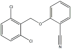 2-[(2,6-dichlorophenyl)methoxy]benzonitrile Struktur